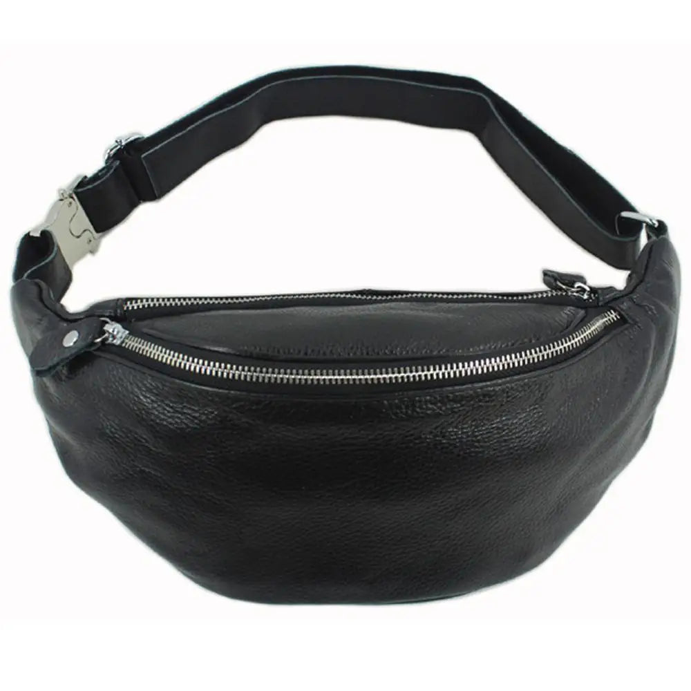 Fashion Genuine Leather waist bag for men