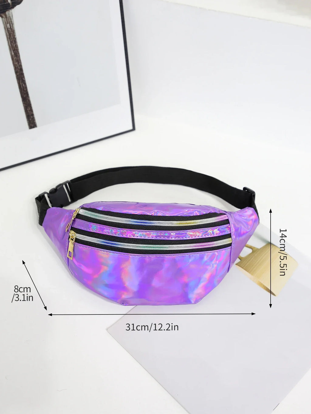Laser Fanny Pack Belt Bag for Women